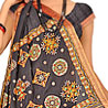 Black Traditional Kutchi Work Cotton Saree
