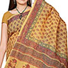 Traditional block printed Kota Doria Saree