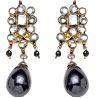 Authentic Pair of Handcrafted Kundan Earrings