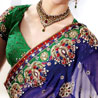 Navy Blue Pure Georgette Saree