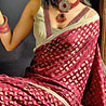 Deadly Maroon Gold Saree