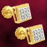 Jagdamba Square Shape Diamond Earrings
