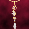 Flower Cluster Diamond Pendant